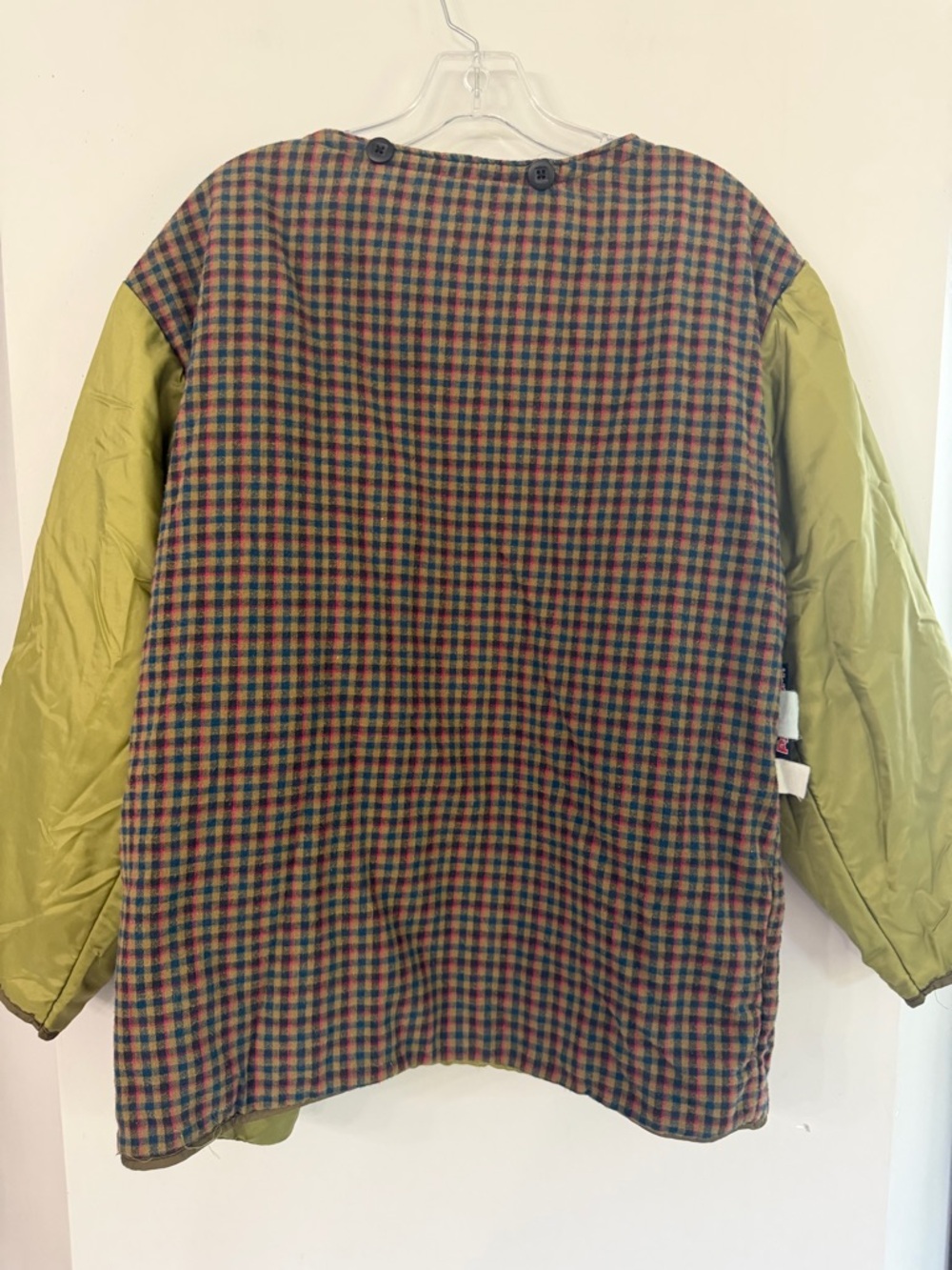 Vintage LL Bean Khaki Canvas Work Jacket w/ Primaloft Liner Outdoor Workwear - Picture 10 of 10
